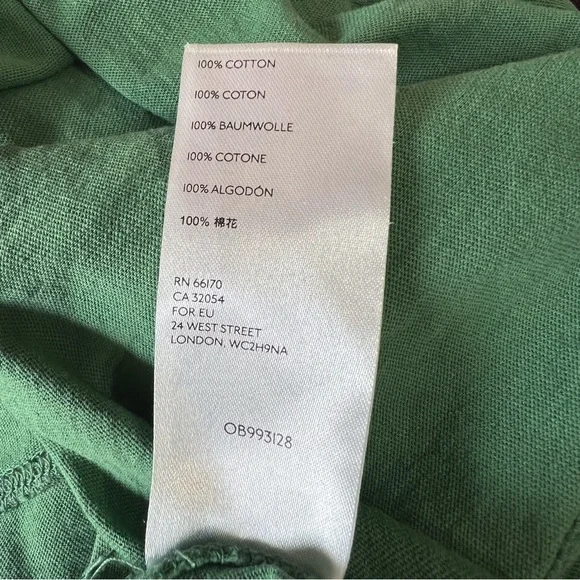 Free People We the Free Buffy T Shirt Size L Womens Green Oversize Cropped - Picture 8 of 8